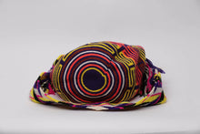 Load image into Gallery viewer, Mochila Sundown Multicolor Cotton Blend Hobo Bag Bottom
