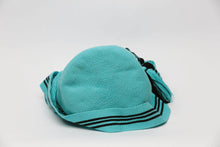 Load image into Gallery viewer, Mochila Turquoise Black Cotton Blend Hobo Bag Bottom
